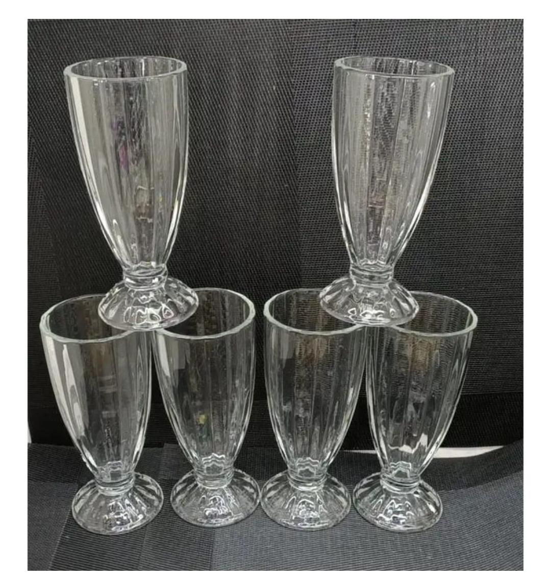 6pc Milk shake glasses