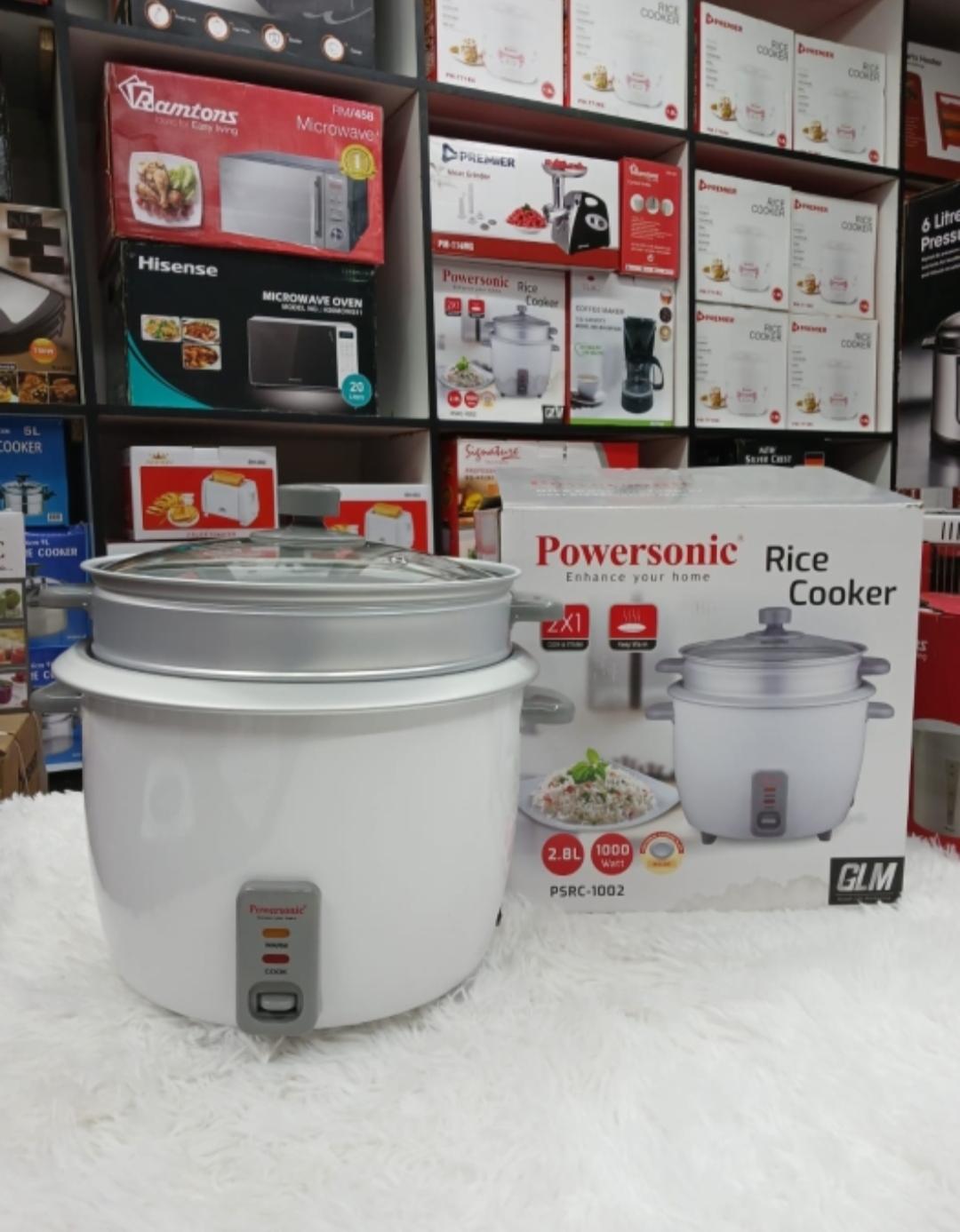 Powersonic electric rice cooker 2.8 litres