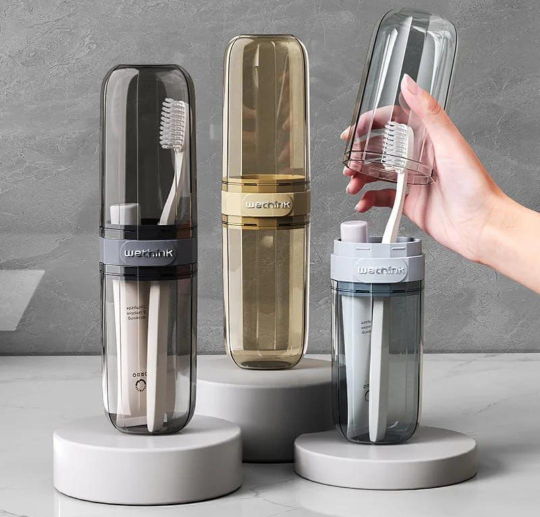 Portable Travel Toothbrush & Toothpaste Holder