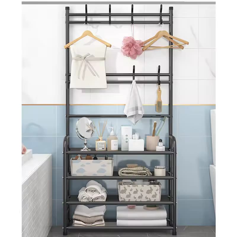 Multi-functional shoe and hat rack