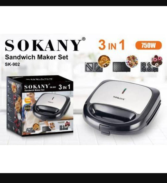 3 in 1 Sokany Sandwich Maker