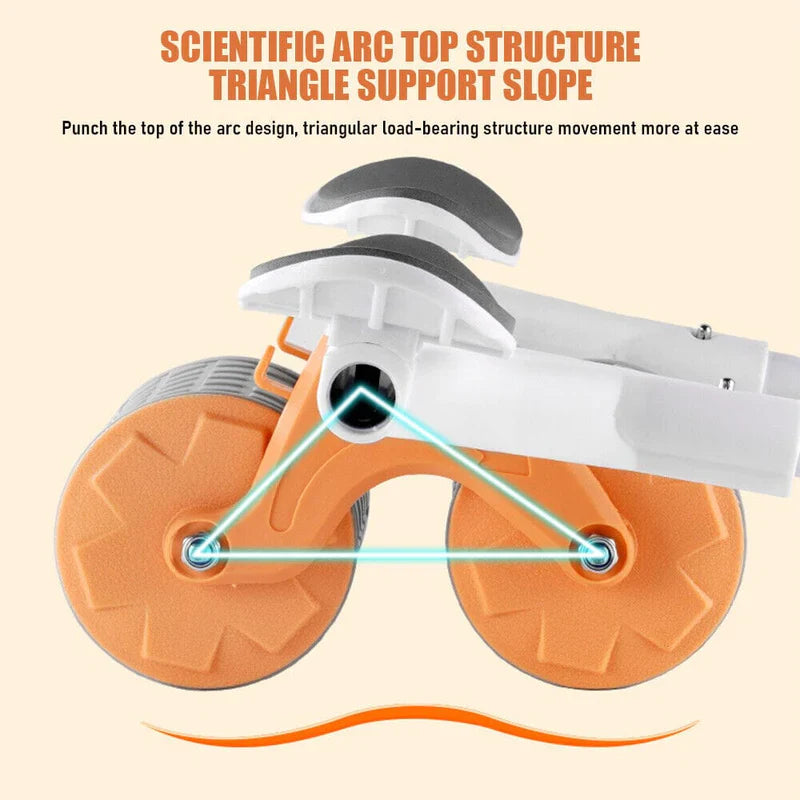 Automatic Rebound Ab Roller Wheel with Elbow Support